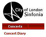 View the concert diary od the City of London Sinfonia